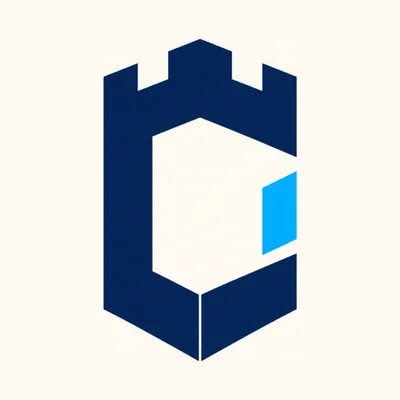 The Citadel mark — a navy rampart forming an open C (concept)